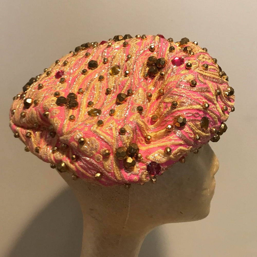 Vintage 70’s beret coralline